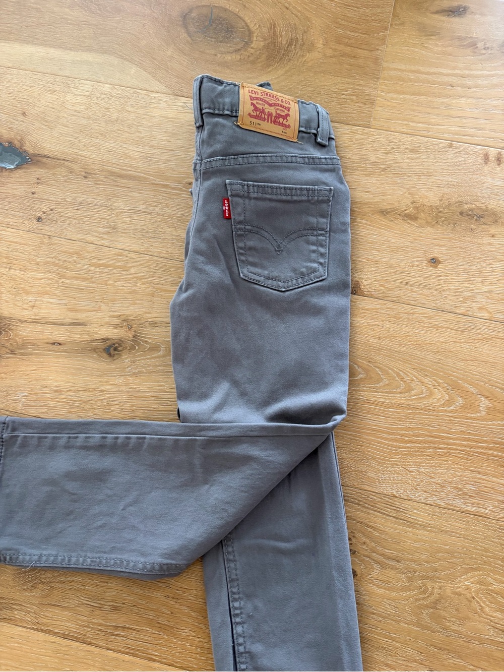 Levi's Kids Gray Straight Jeans with Classic Five-Pocket Style